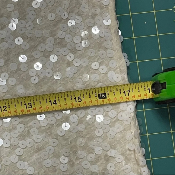 J. Crew sparkly sequined cream off white blouse tank top, size small. Sequins - Picture 6 of 13